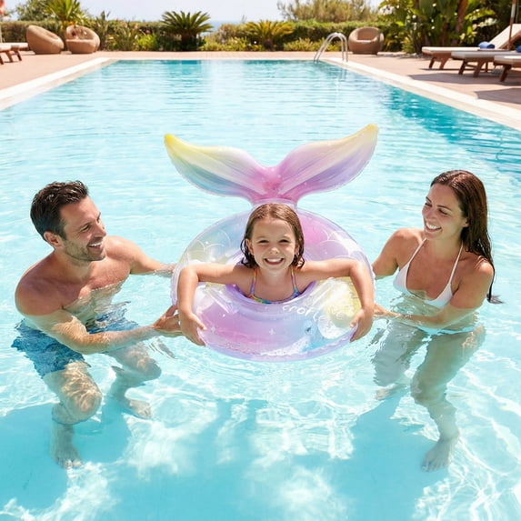 Flynow Baby Pool Float, Baby Swimming Float with Safety Seat, Smart Swim Trainer, Inflatable Toddlers Pool Floats, Infant Swim Floats, Kids Floaties, Beach Toys Summer Essentials for Girls