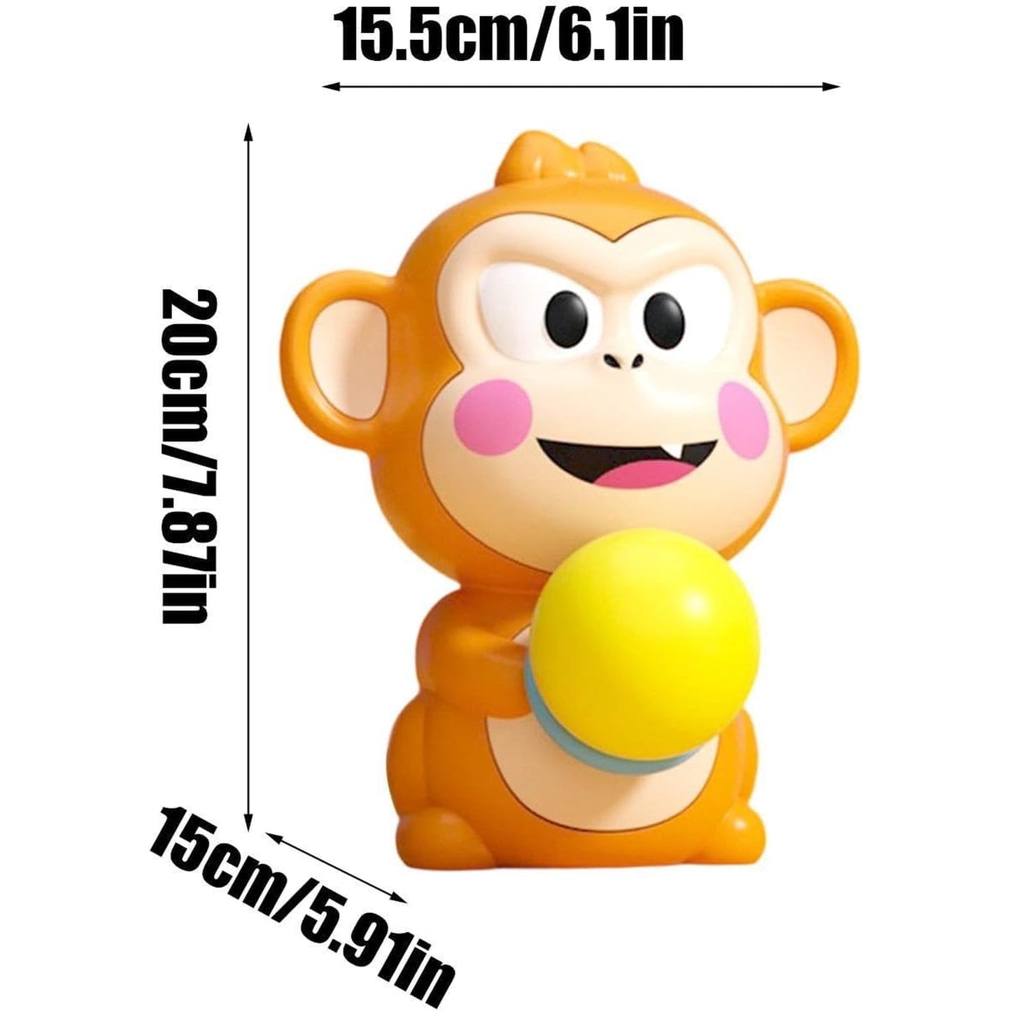 Flynow Monkey Ball Popper Toy Electric Launching Game Interactive Kids Toy Family Party Game Indoor Outdoor Fun for Boys Girls Birthday Gift