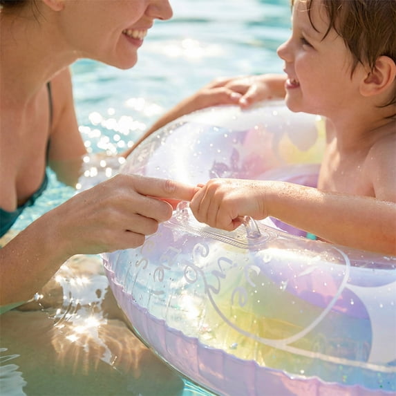 Flynow Baby Pool Float, Baby Swimming Float with Safety Seat, Smart Swim Trainer, Inflatable Toddlers Pool Floats, Infant Swim Floats, Kids Floaties, Beach Toys Summer Essentials for Girls