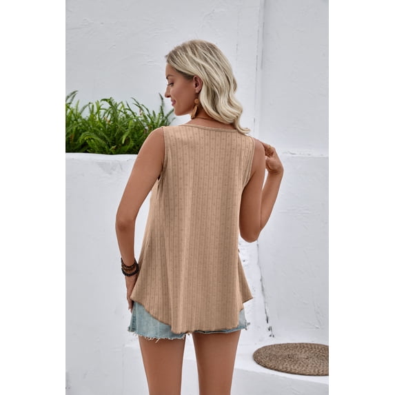 WQD Women’s Tank Tops 2 Pack Sleeveless Casual Loose Fit Flowy Swing Tunic Shirts Cute Heart Print Summer Lightweight Tops