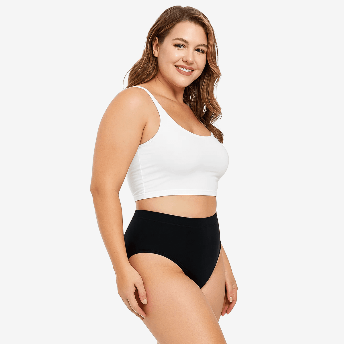 WQD Women's Plus Size Underwear 8 Pack Stretch Briefs Full Coverage Panties Soft Breathable No Ride Up Everyday Panty Set