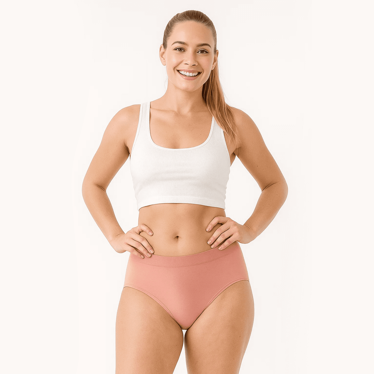 WQD Women's Plus Size Underwear 8 Pack Stretch Briefs Full Coverage Panties Soft Breathable No Ride Up Everyday Panty Set