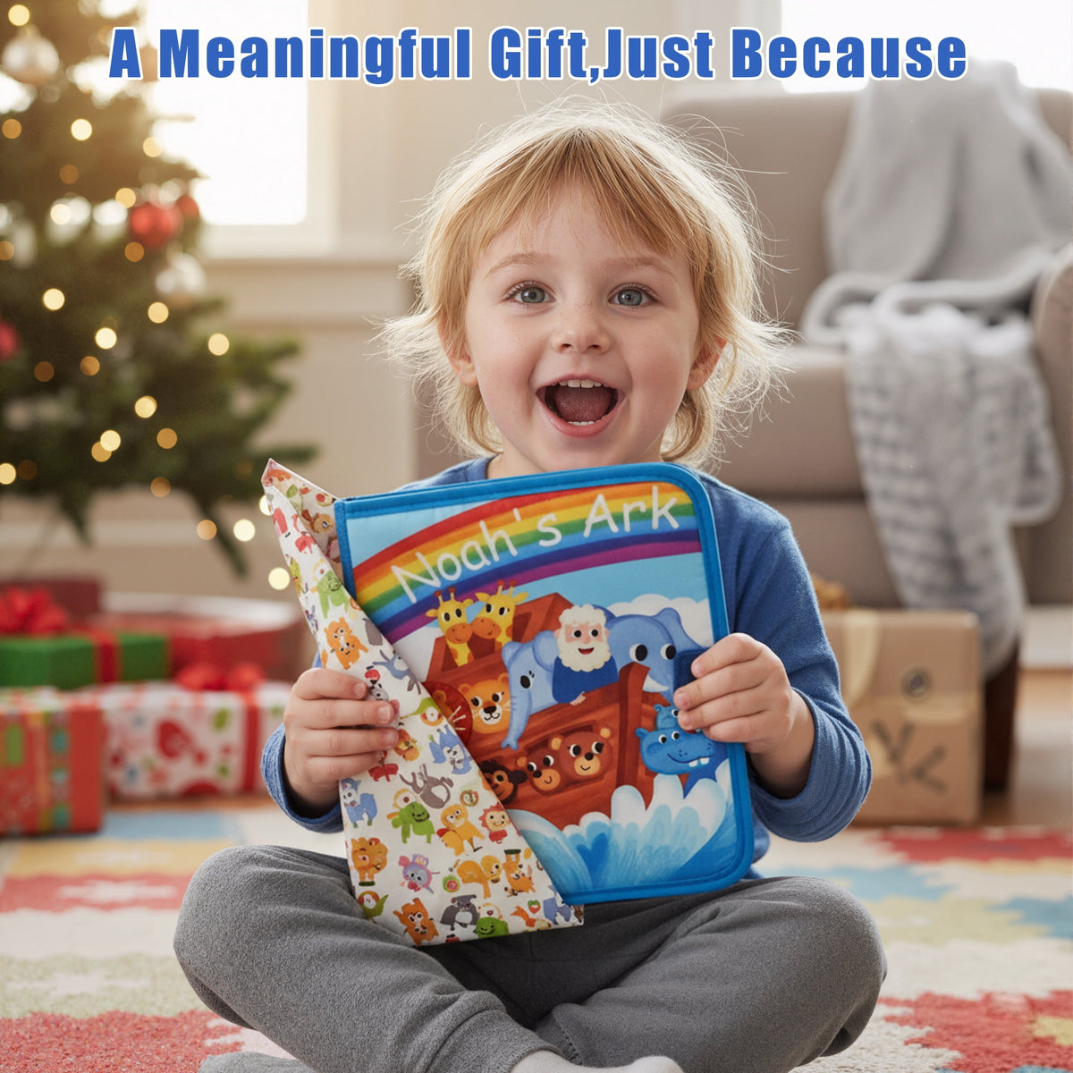 Flynow Busy Board Montessori Toy Busy Book for Toddler 1-3, Sensory Early Learning Educational Travel Toy for Baby Age 2, Birthday Christmas Baptism Gift for Kids Boy Girl 4 Year Old