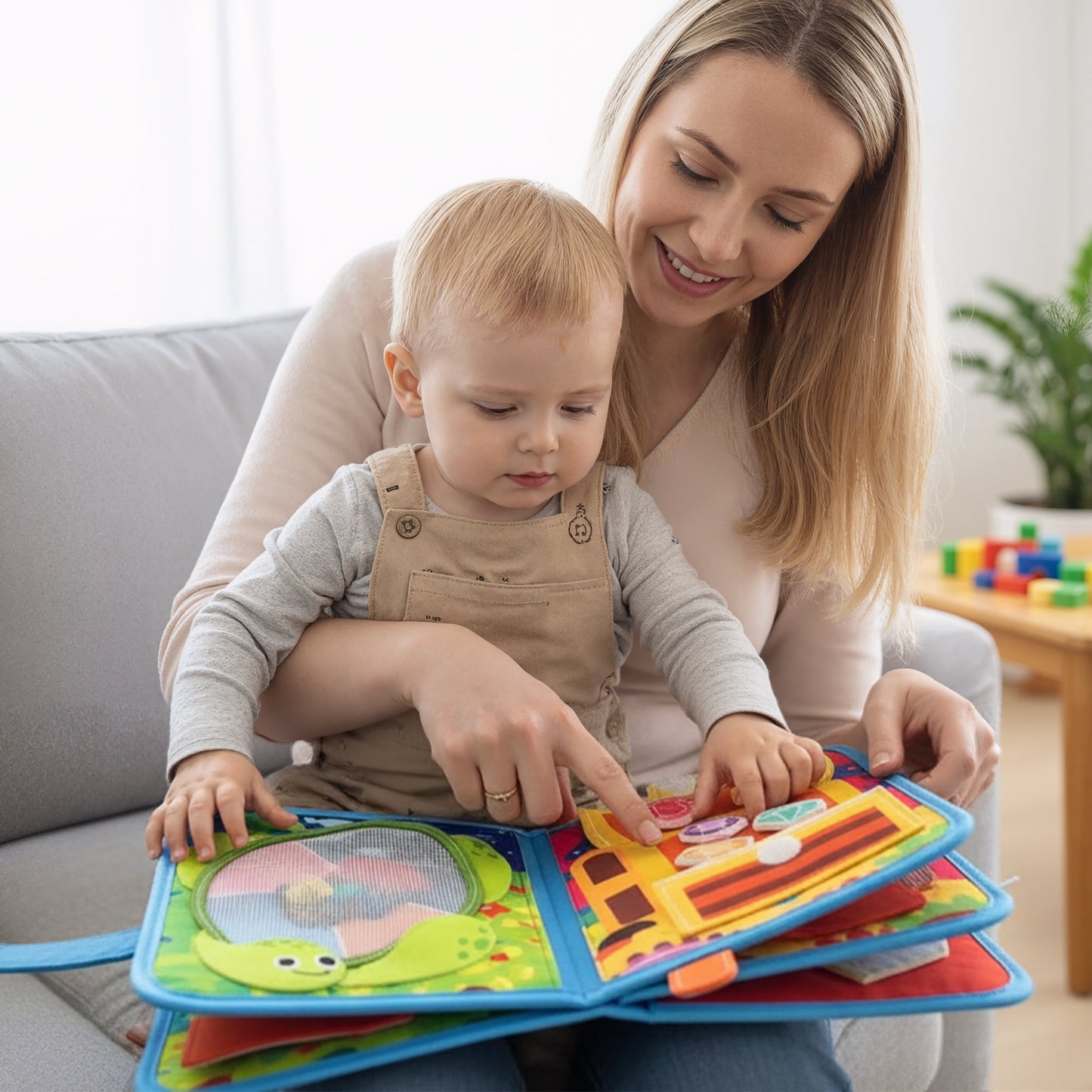 Flynow Busy Board Montessori Toy Busy Book for Toddler 1-3, Sensory Early Learning Educational Travel Toy for Baby Age 2, Birthday Christmas Baptism Gift for Kids Boy Girl 4 Year Old