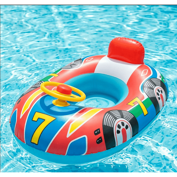 Flynow Baby Pool Float, Baby Swimming Float with Safety Seat, Smart Swim Trainer, Inflatable Toddlers Pool Floats, Infant Swim Floats, Kids Floaties, Water Toys Gift Beach Summer Essentials
