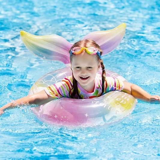 Flynow Baby Pool Float, Baby Swimming Float with Safety Seat, Smart Swim Trainer, Inflatable Toddlers Pool Floats, Infant Swim Floats, Kids Floaties, Beach Toys Summer Essentials for Girls