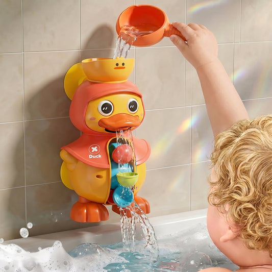 Flynow Bath Toy for Toddler 1-3 Year Old, Baby Waterfall Bathtub Toy with Suction Cup, Kids Bath Tub Shower Playset, Infant Bathtime Fun Birthday Gift 18 24 Month, Girl Boy Age 1 2 3 4 5