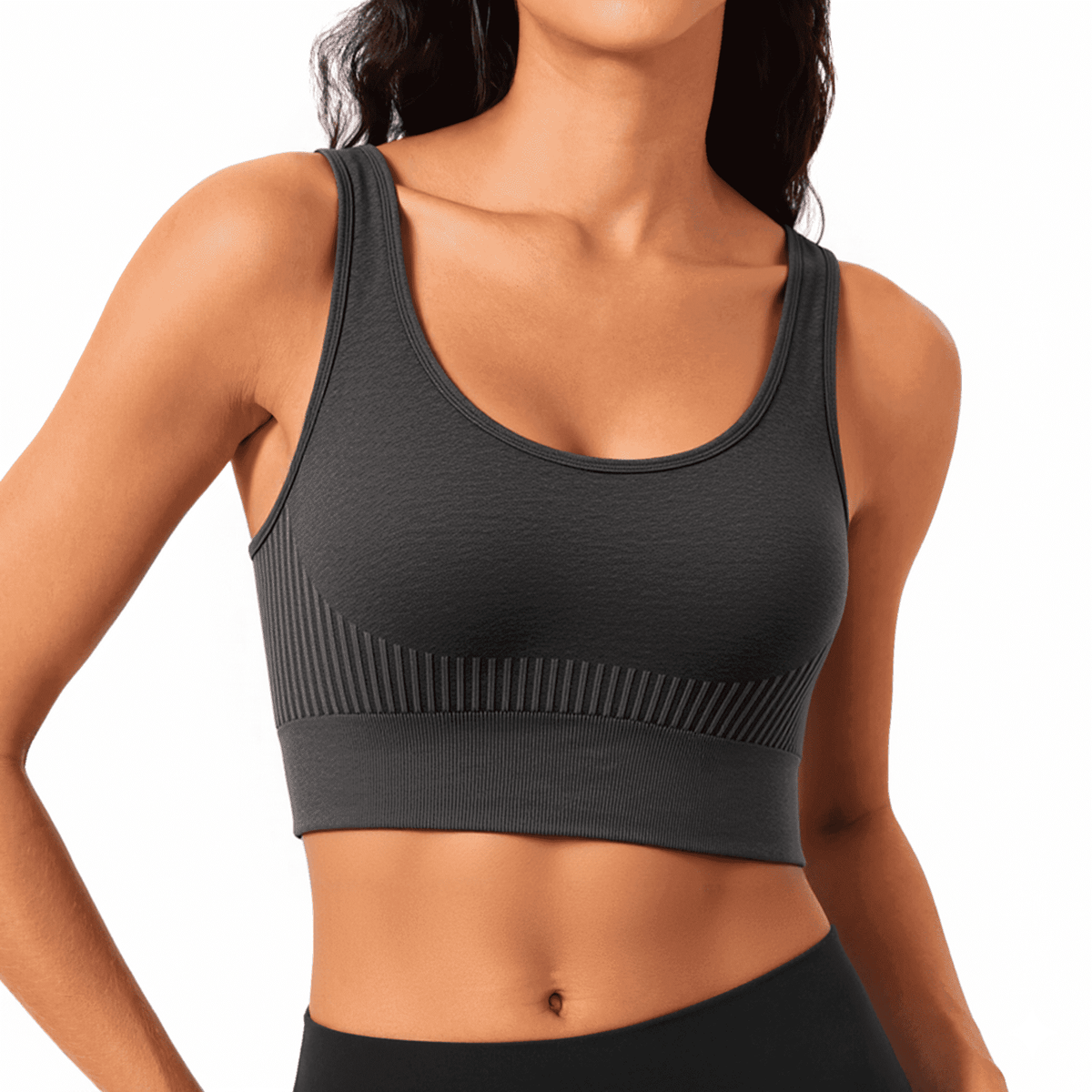 WQD Sports Bras for Women High Support Wirefree Padded Workout Bras Comfortable Athletic Yoga Bra Tops for Running Training Fitness Gym