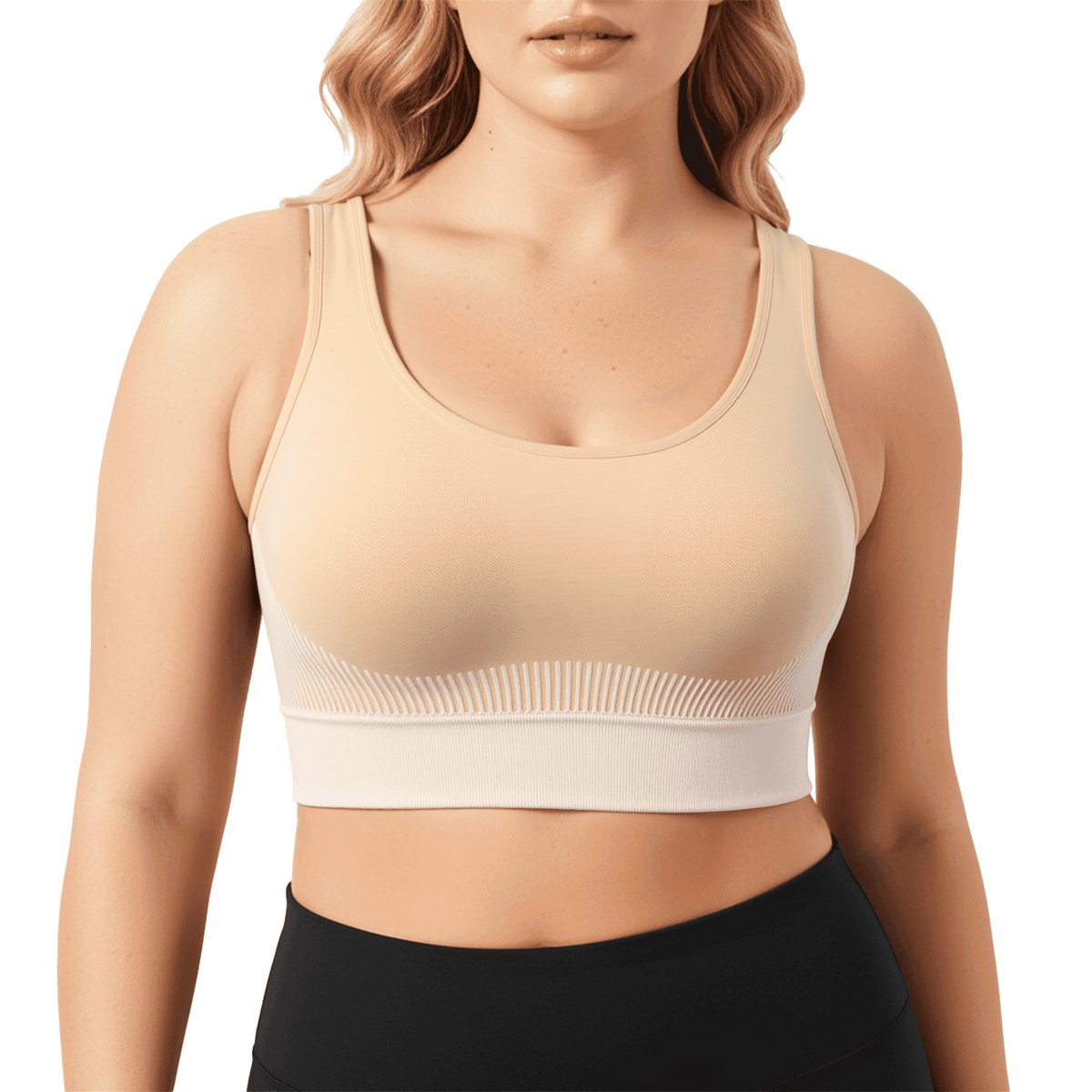 WQD Sports Bras for Women High Support Wirefree Padded Workout Bras Comfortable Athletic Yoga Bra Tops for Running Training Fitness Gym