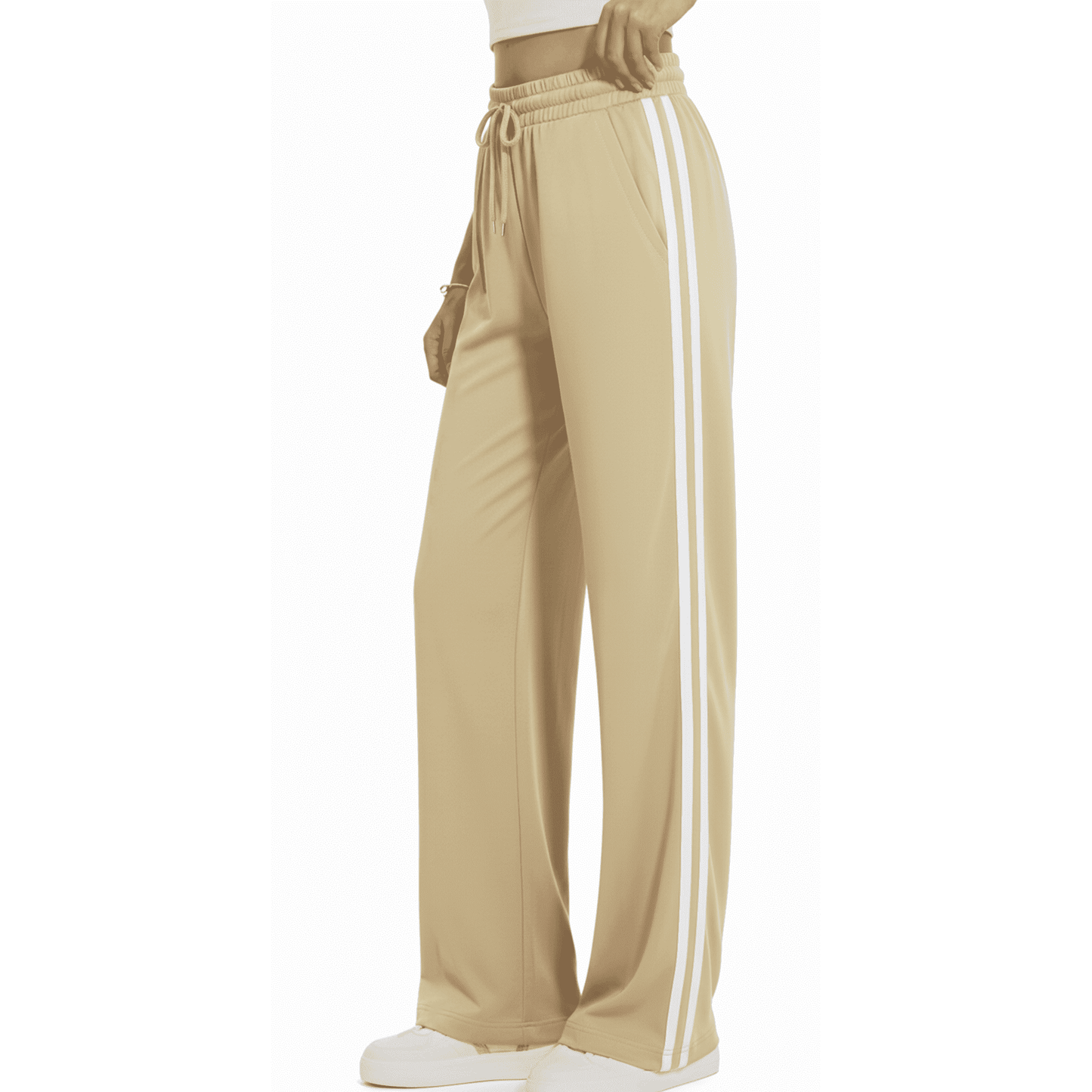 WQD Womens Yoga Sweatpants Joggers Wide Leg High Waisted Lounge Pants Comfy Workout Loose Pants with Pockets