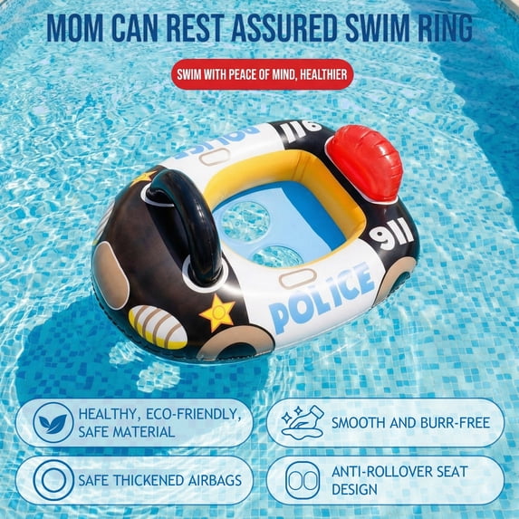 Flynow Baby Pool Float, Baby Swimming Float with Safety Seat, Smart Swim Trainer, Inflatable Toddlers Pool Floats, Infant Swim Floats, Kids Floaties, Water Toys Gift Beach Summer Essentials