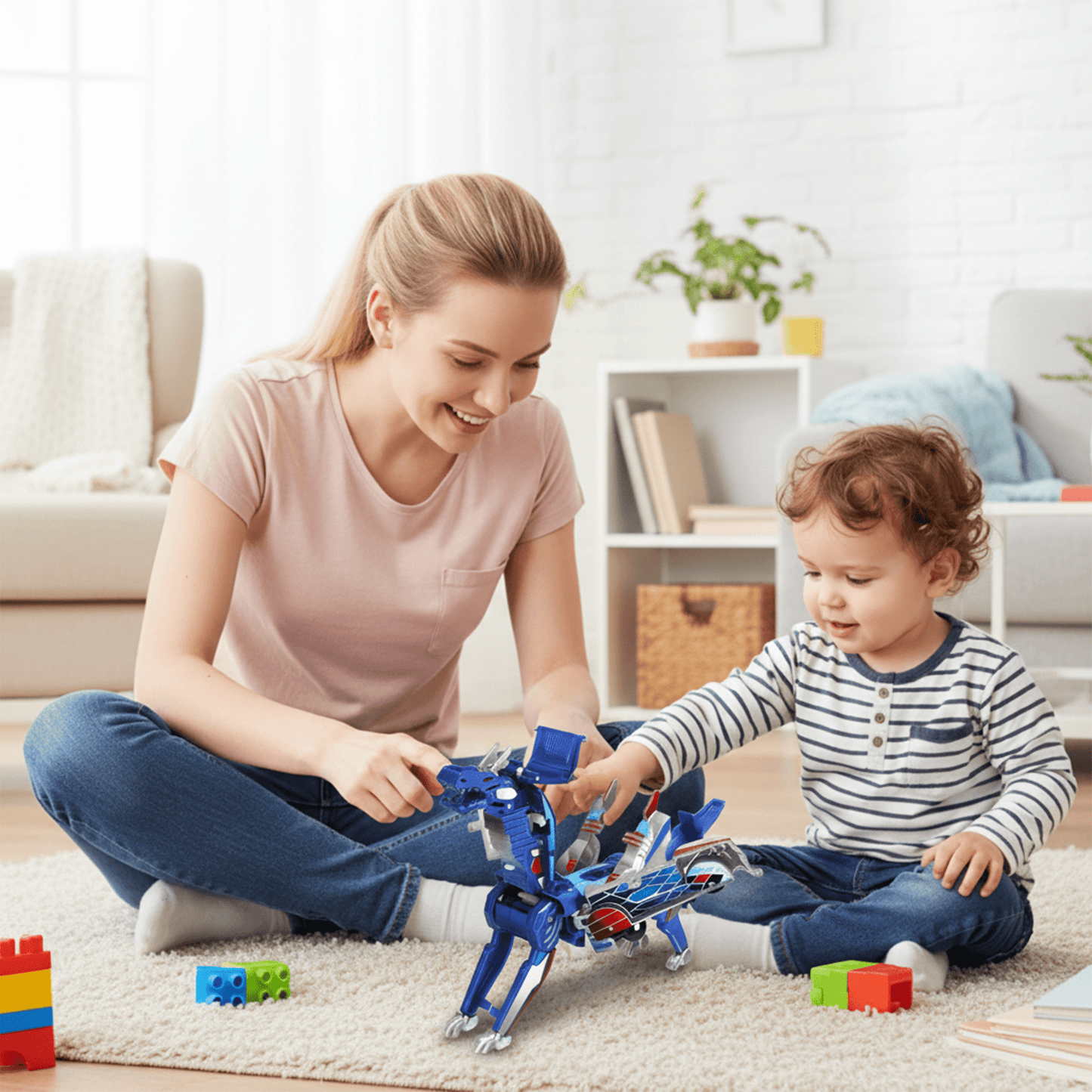 Flynow Transforming Dinosaur Toys for Toddler 1-3 Years Old, 2 in 1 Magnetic Cars Collision Transform into Dino Fun Toys, Christmas Birthday Gift for Kids Boy Girl Age 2 4 5 6 7 8 9 10 11 12