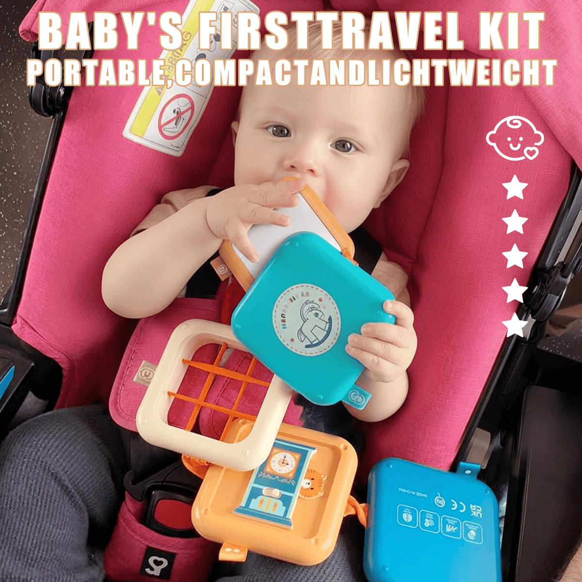 Flynow Busy Board for 1 Year Old, Travel Toys for Toddler 1 2 3, Montessori Cube Learning Education Toy Birthday Gifts for Baby Boy Girl