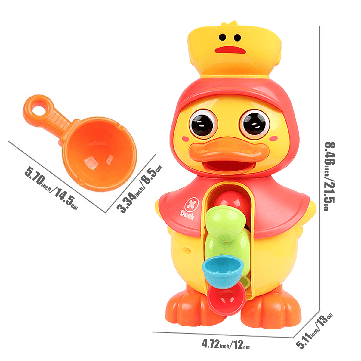 Flynow Bath Toy for Toddler 1-3 Year Old, Baby Waterfall Bathtub Toy with Suction Cup, Kids Bath Tub Shower Playset, Infant Bathtime Fun Birthday Gift 18 24 Month, Girl Boy Age 1 2 3 4 5
